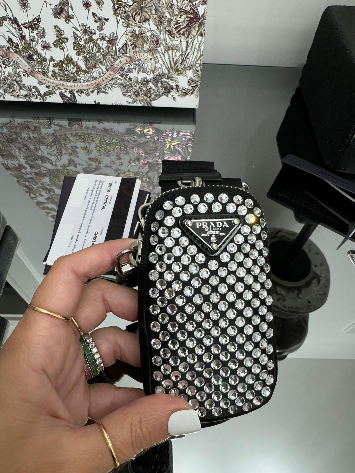 Borsa A Tracolla Triangolare crystal