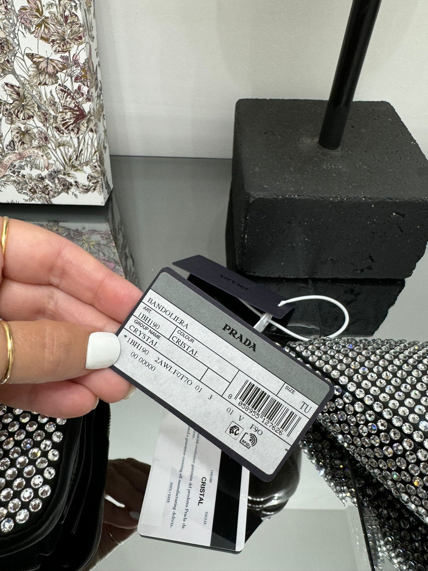 Borsa A Tracolla Triangolare crystal