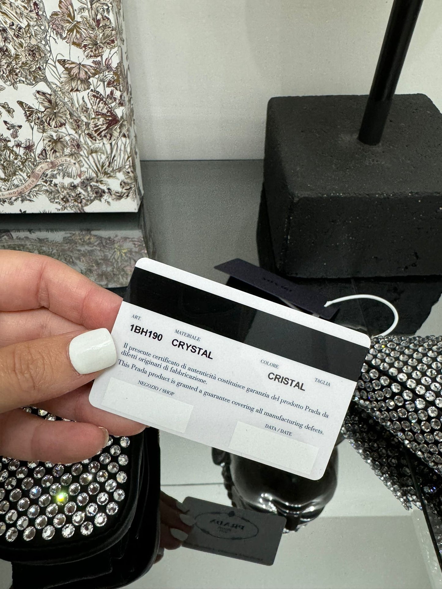 Borsa A Tracolla Triangolare crystal