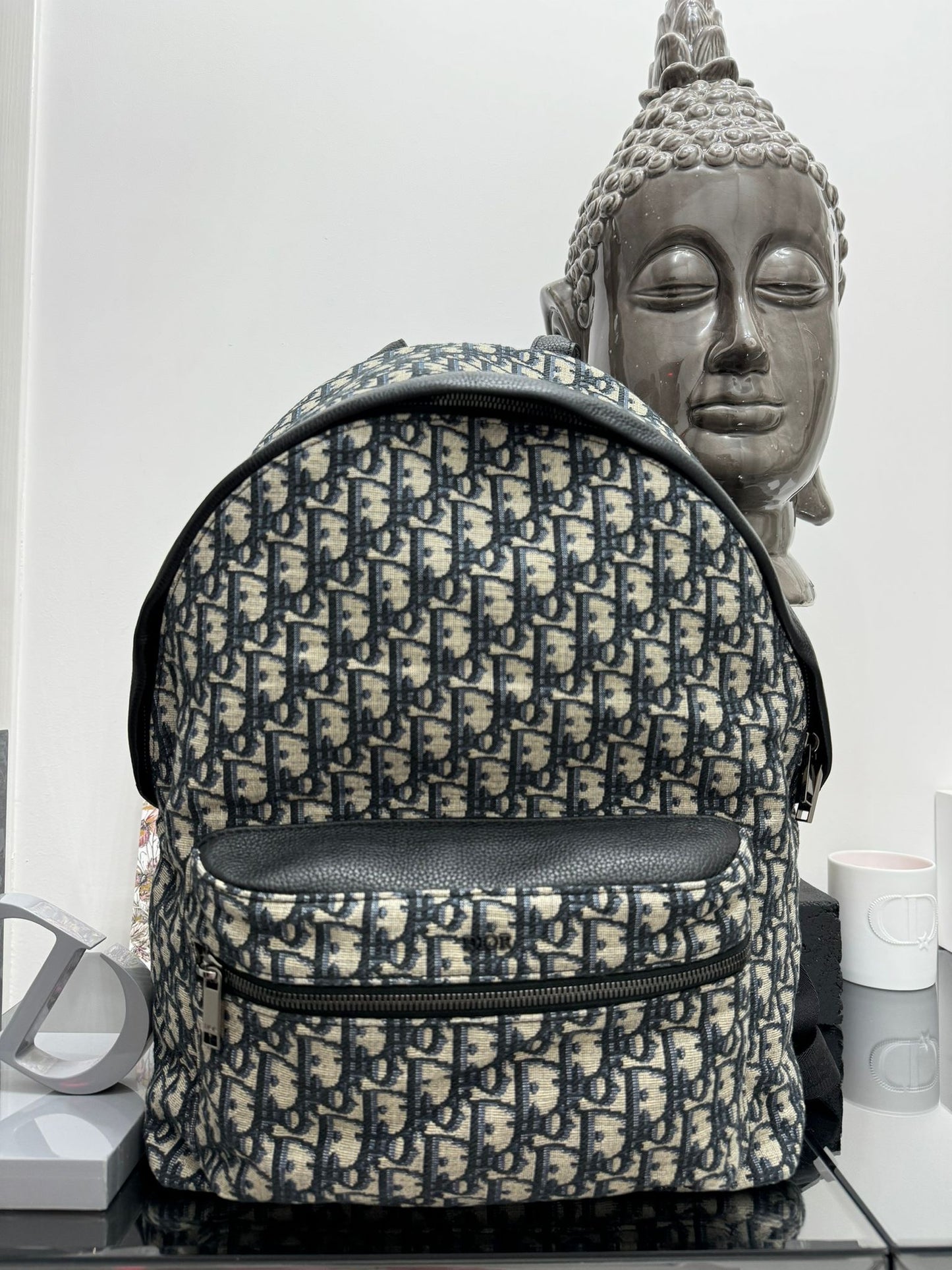 Rider Backpack
Beige and black Oblique Jacquard