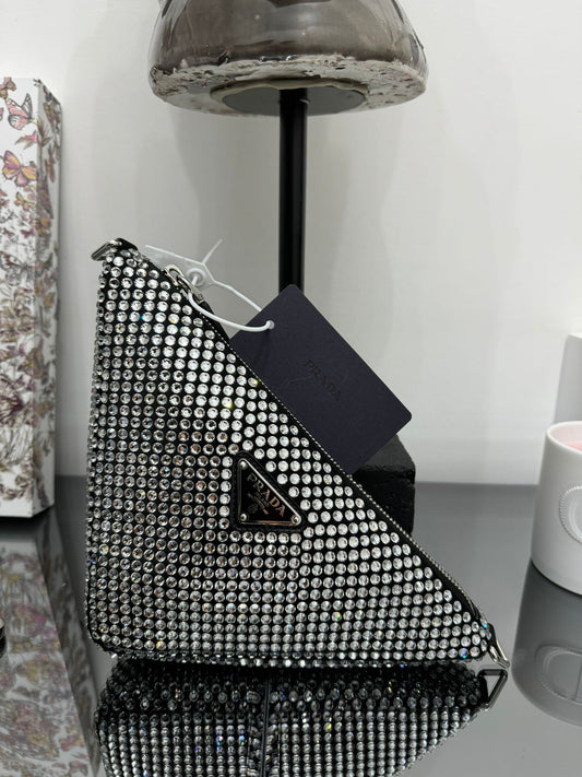 SHOULDER BAG WITH CRYSTALS