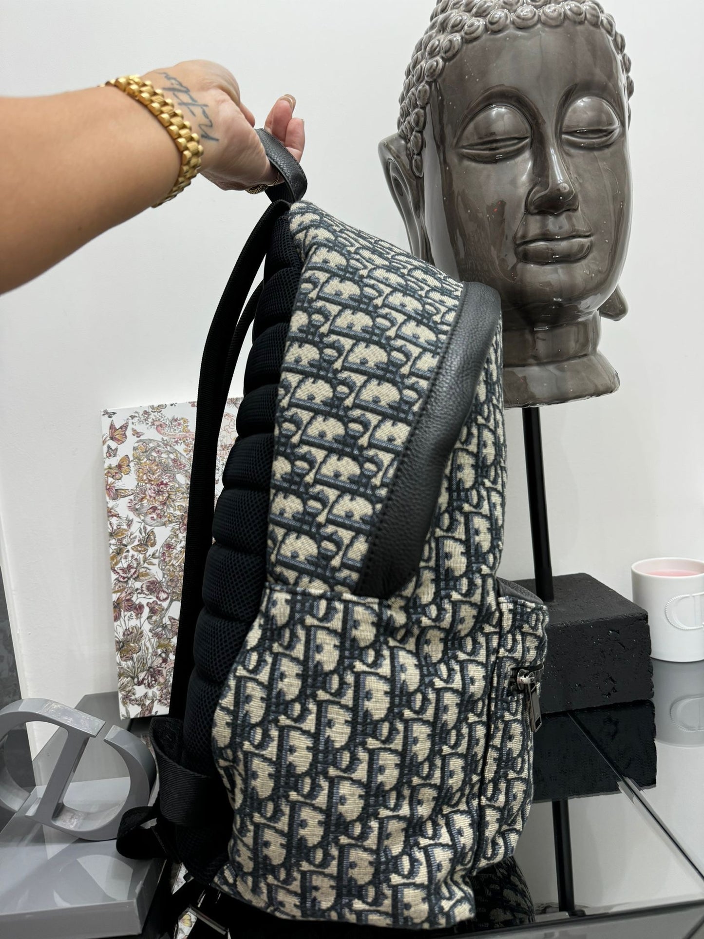 Rider Backpack
Beige and black Oblique Jacquard