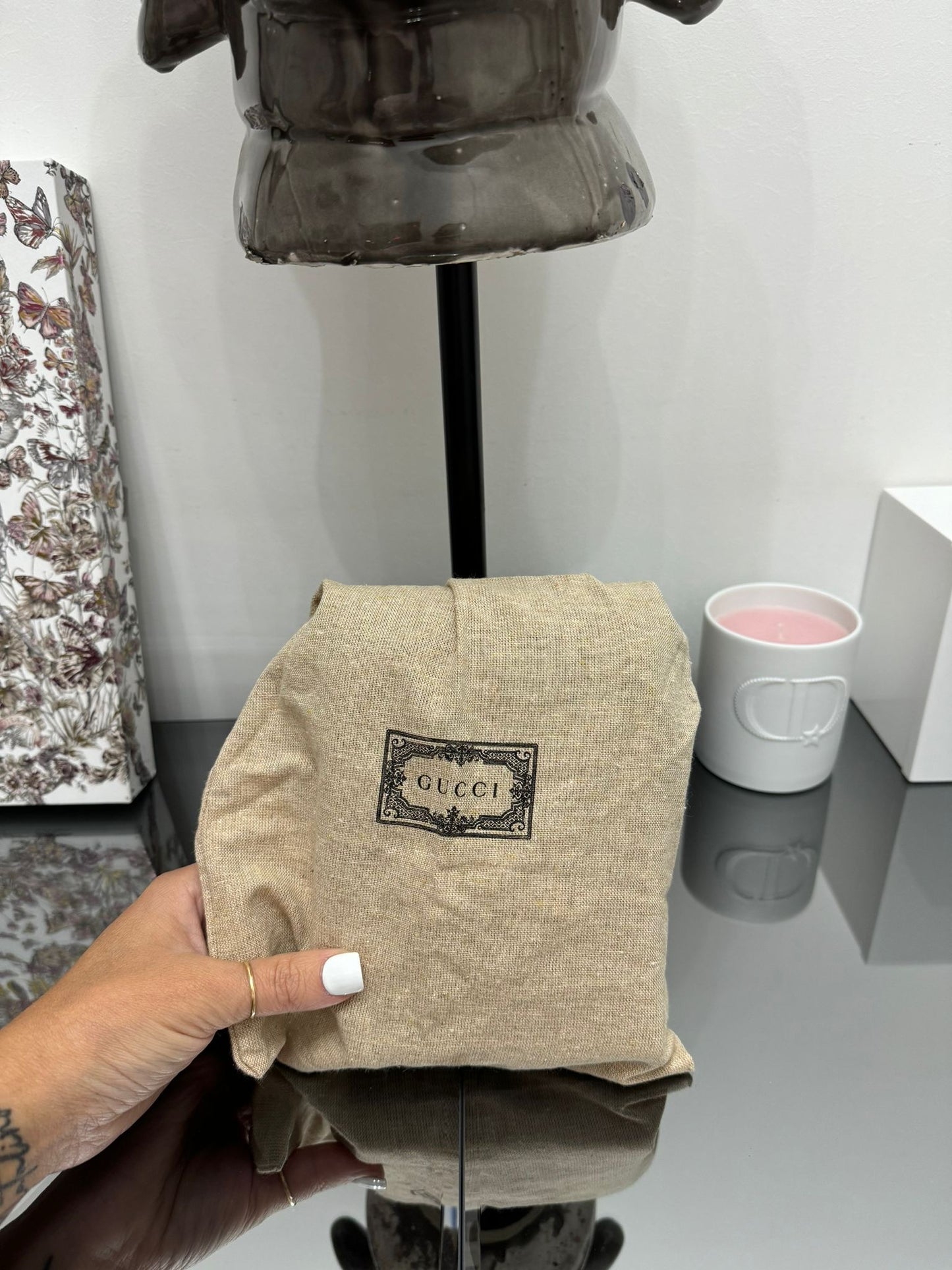 Horsebit 1955 mini borsa in denim