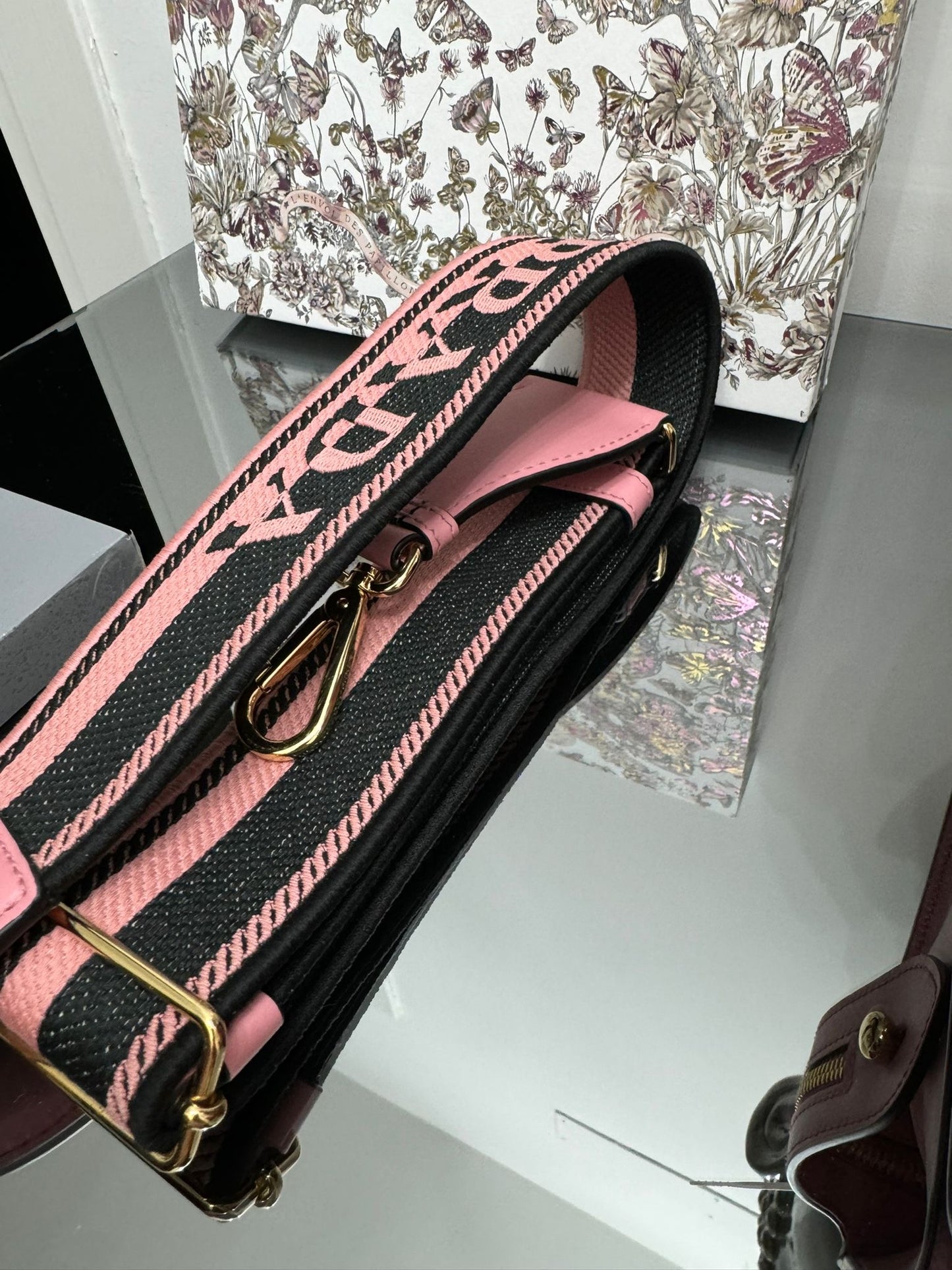 BORSA A MANO SAFFIANO CUIR ROSA PETALO