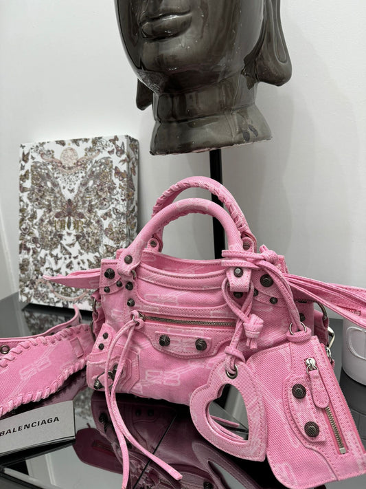 Pink XS Neo Cagole Denim Bag