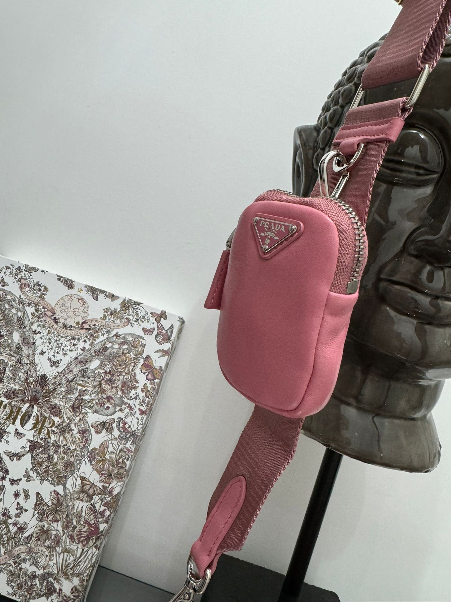 Borsa a spalla imbottita Re-Edition rosa