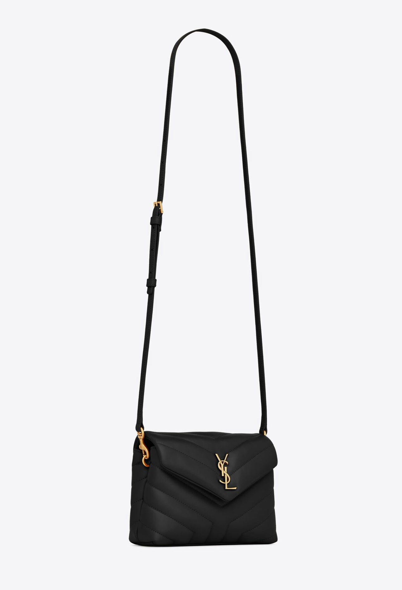 SAINT LAURENT BORSA LOULOU TOY IN PELLE TRAPUNTATA A “Y”