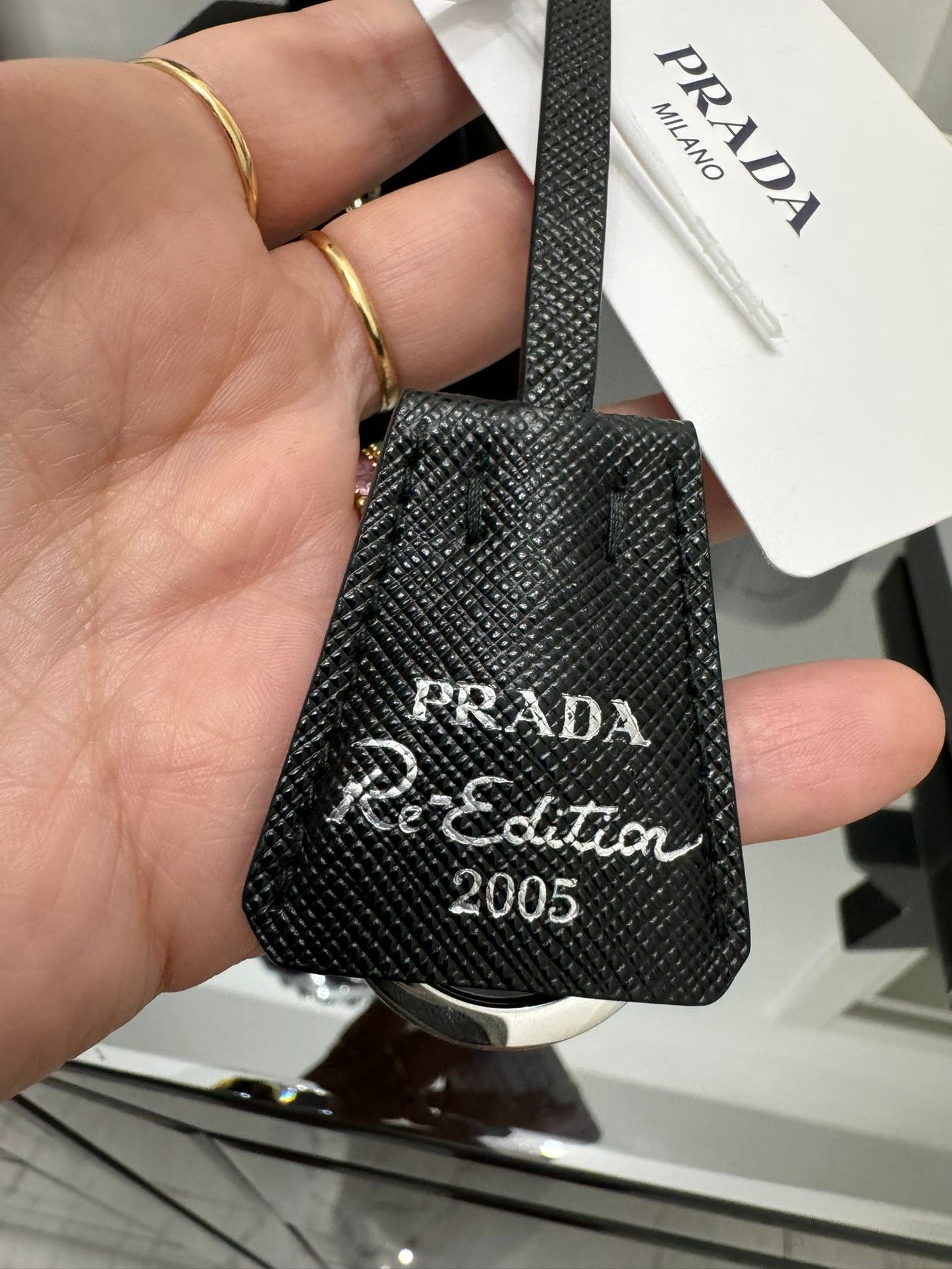 Re-Edition 2005 nylon and sequin shoulder bag