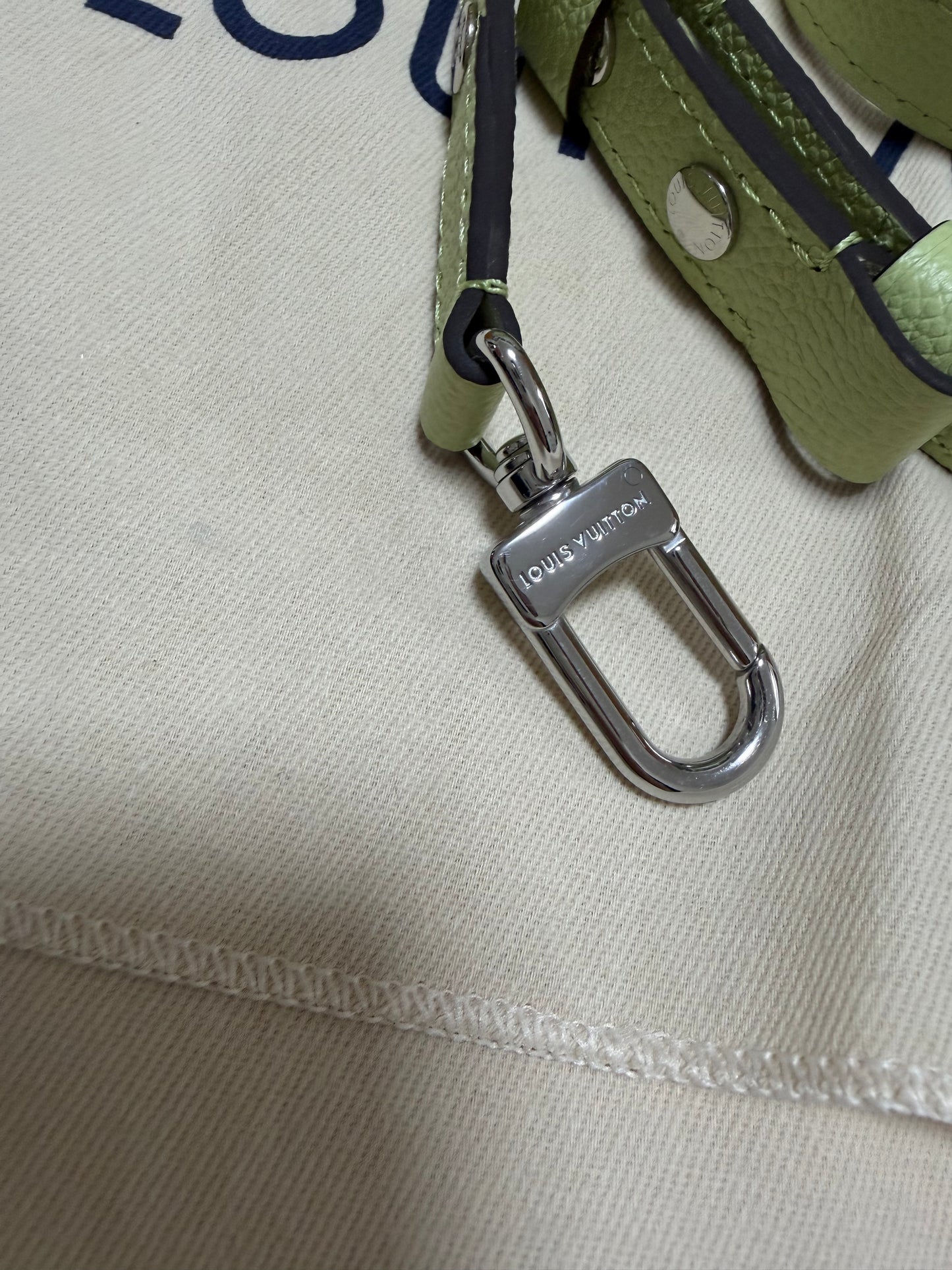 Louis Vuitton borsa buci a spalla in pelle Epi verde