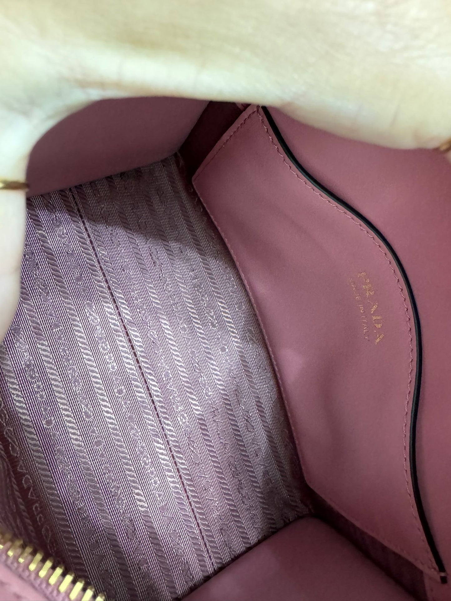 PETAL PINK SAFFIANO CUIR HANDBAG