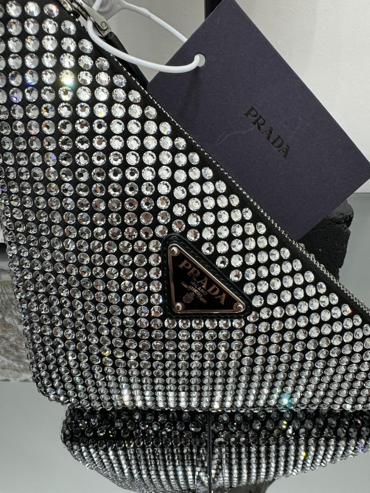 Crystal Triangle Shoulder Bag