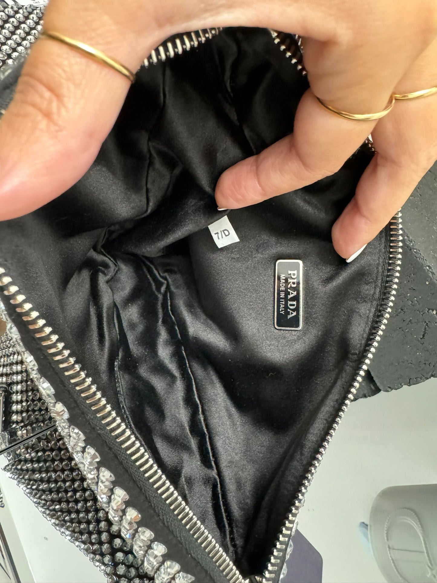 Crystal Triangle Shoulder Bag