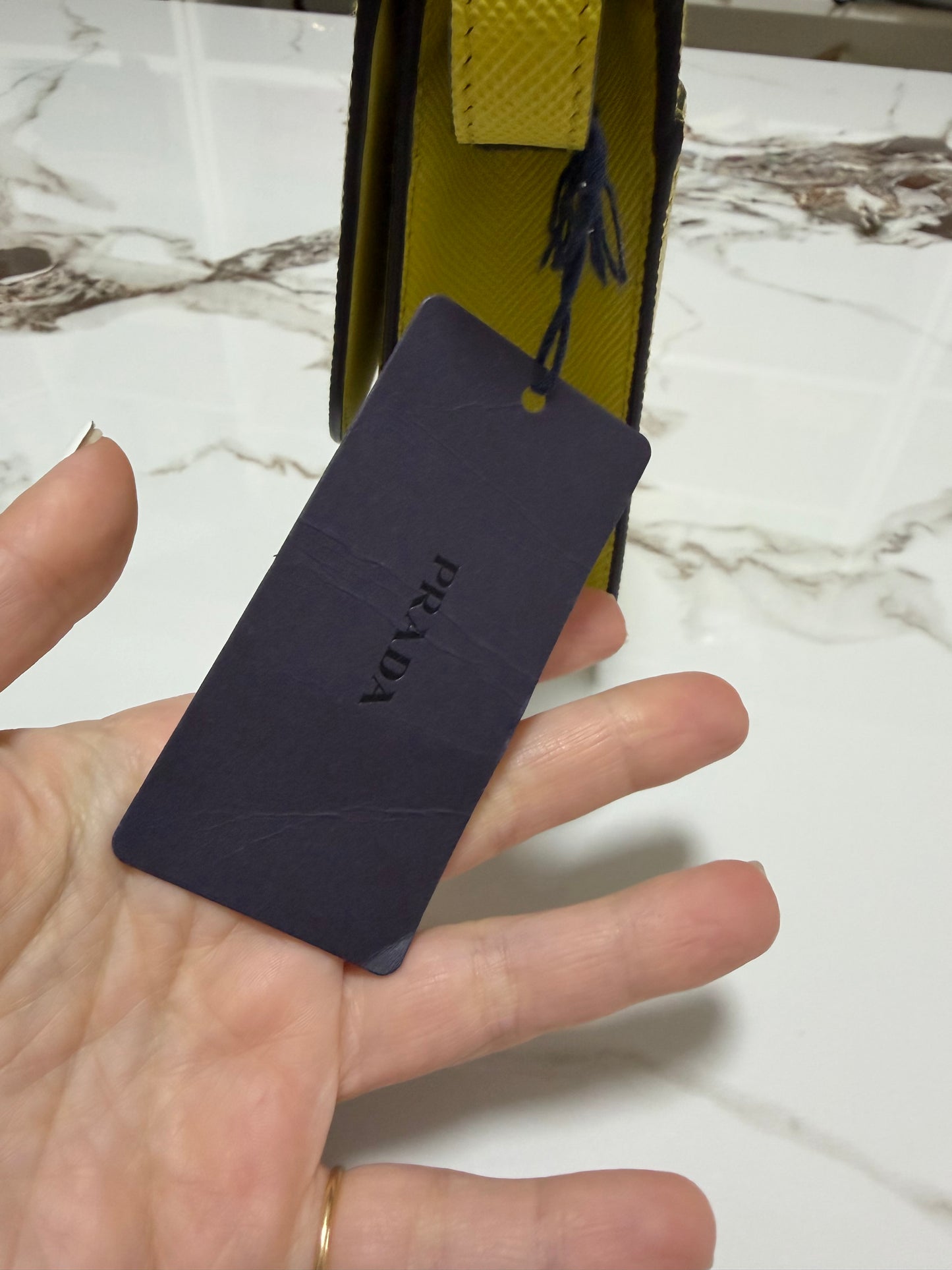 Prada Borsa a spalla in Saffiano con pattina