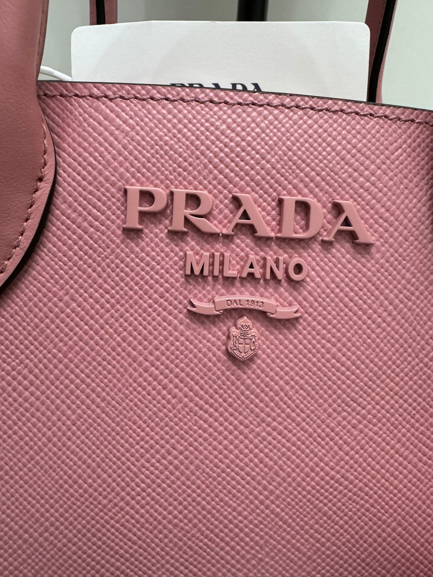 PETAL PINK SAFFIANO CUIR HANDBAG