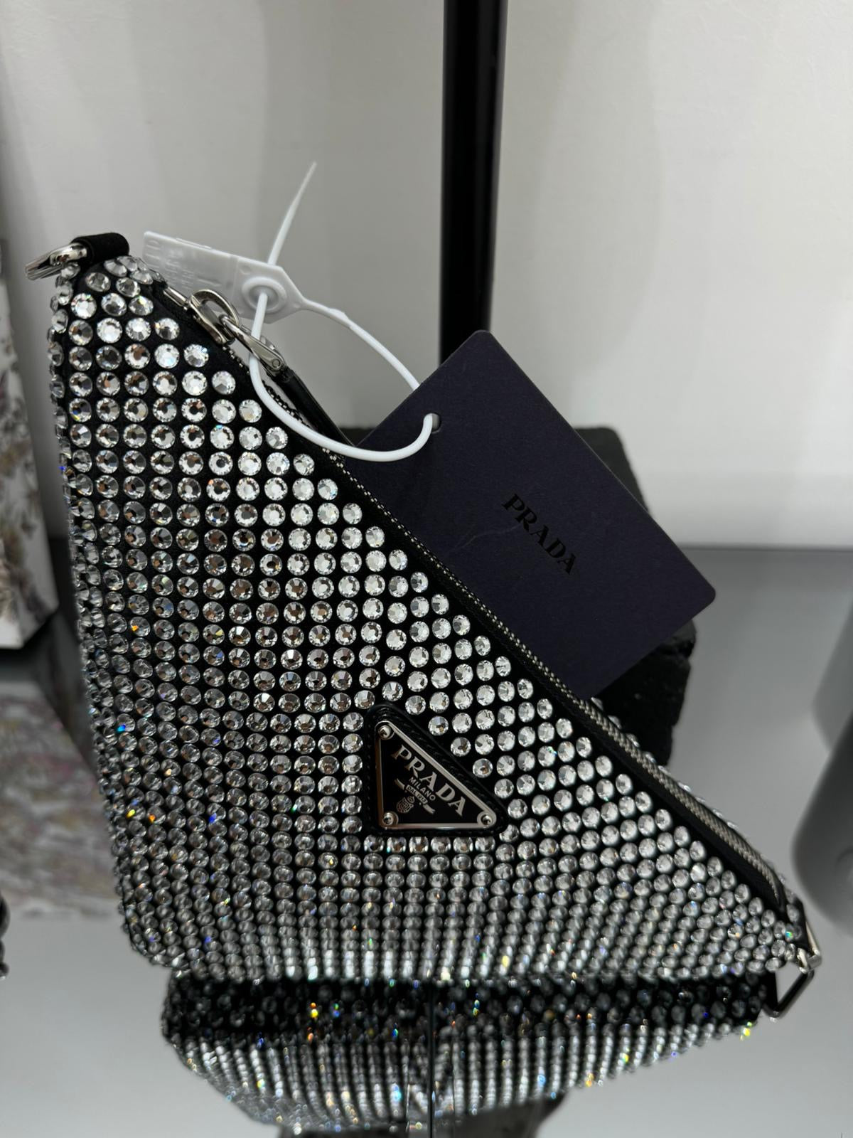 Crystal Triangle Shoulder Bag