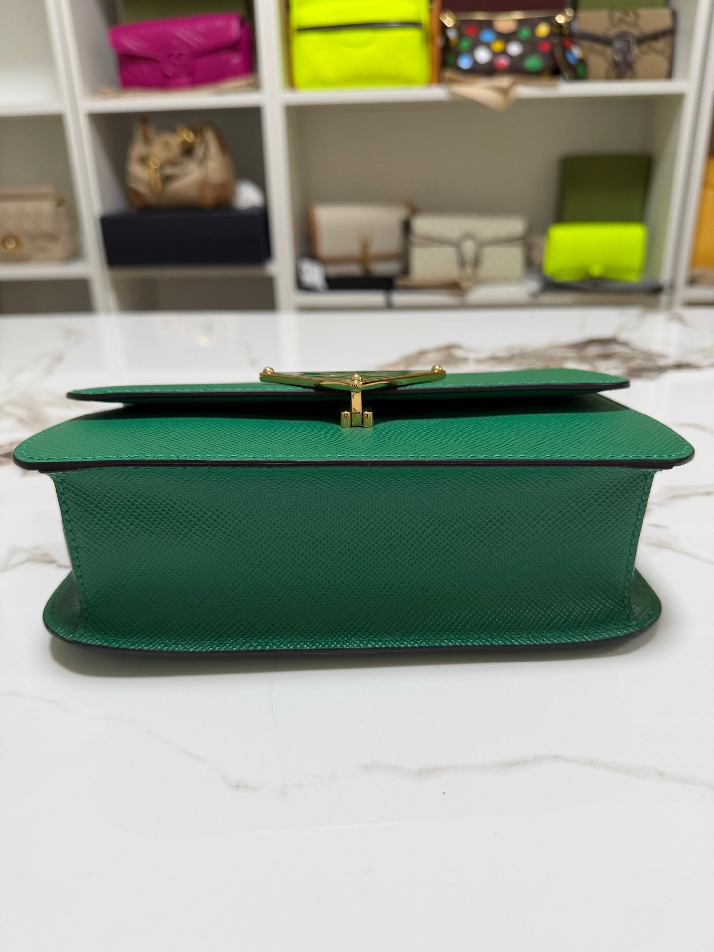 PRADA Borsa a spalla in Saffiano con pattina