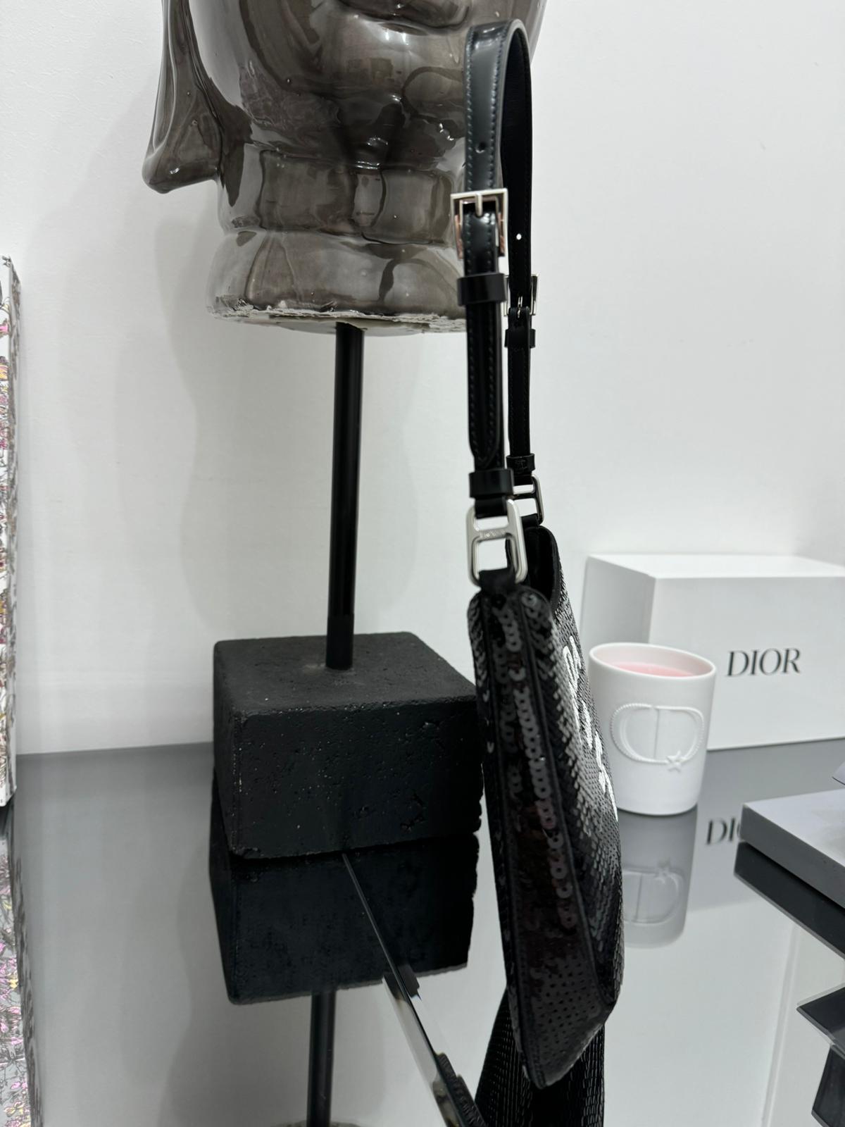 Borsa Cleo small con paillettes
